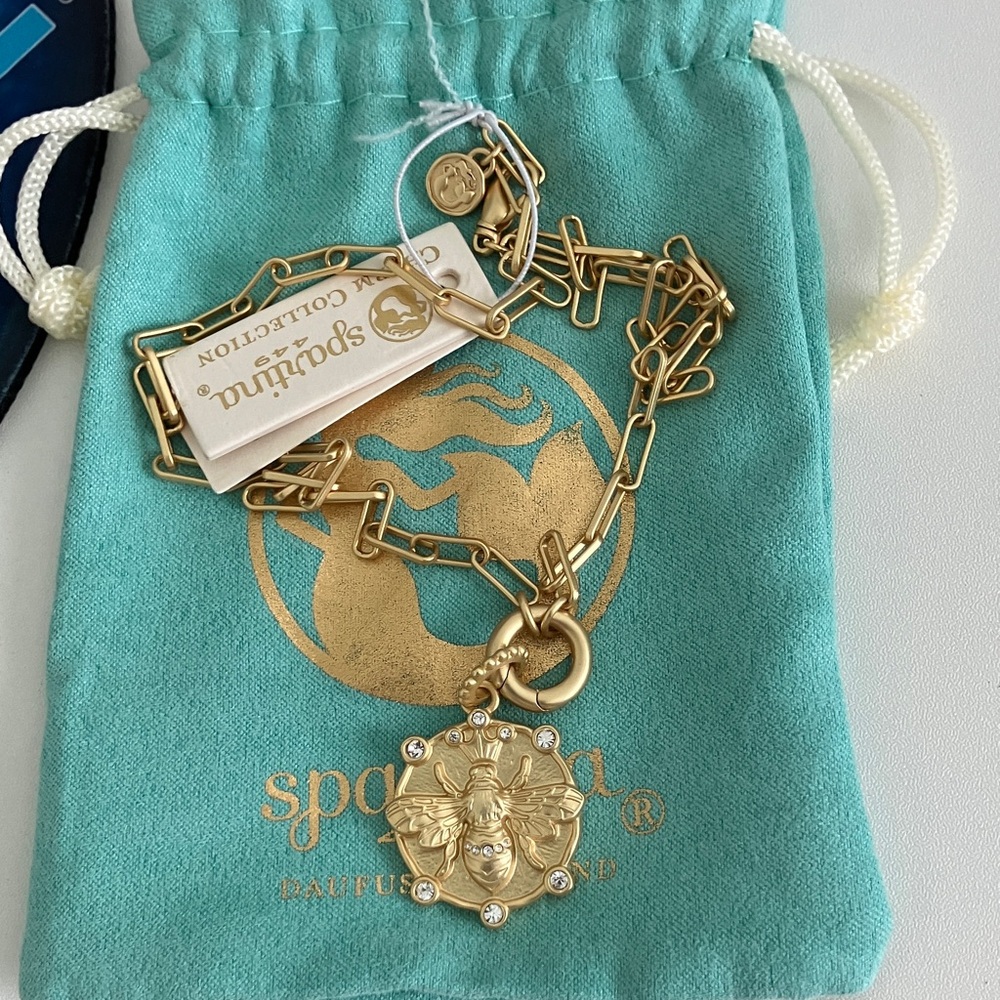Spartina 449 Gold Necklace with Bee Pendant